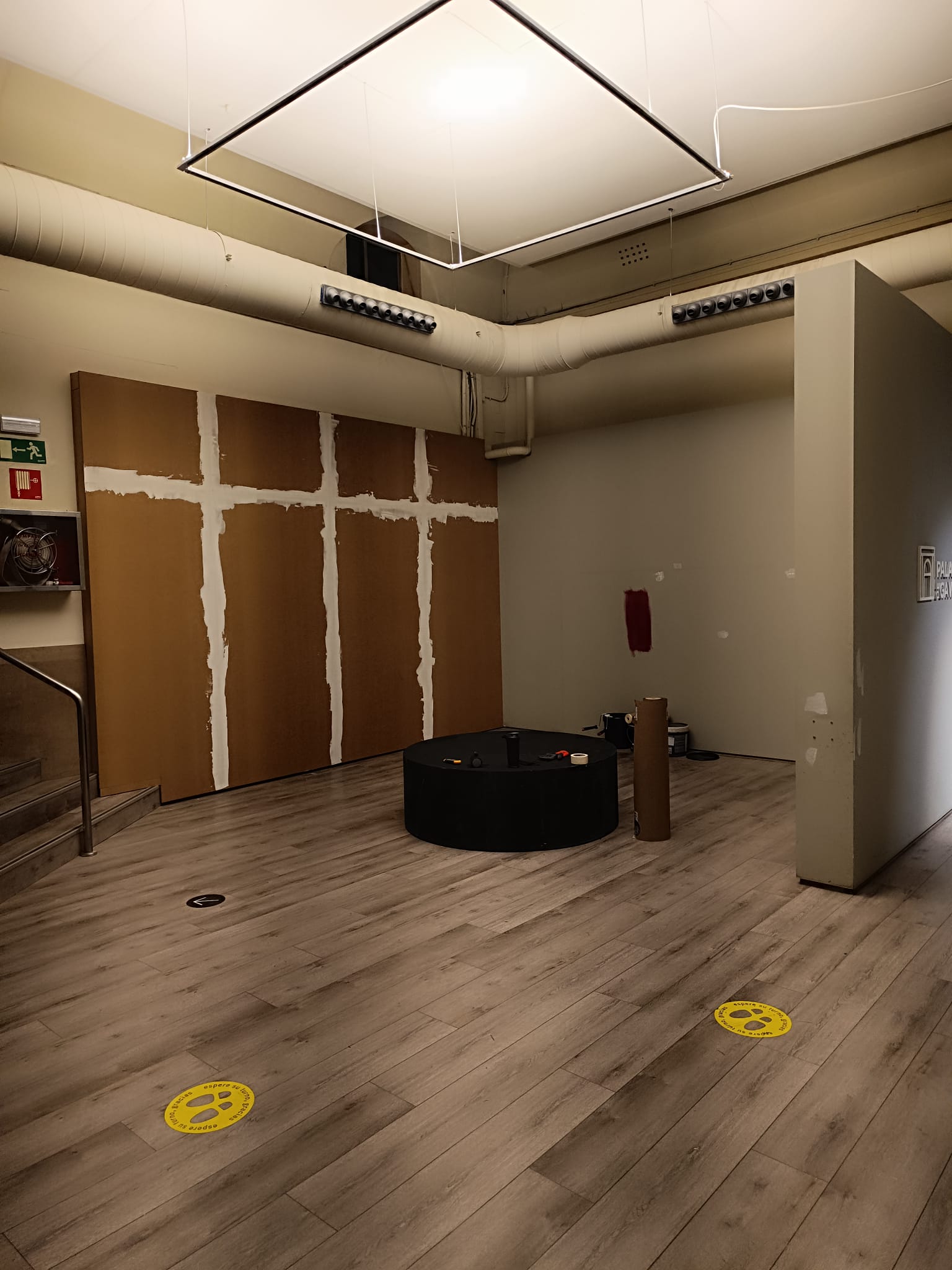 Resultado final de la sala expositiva